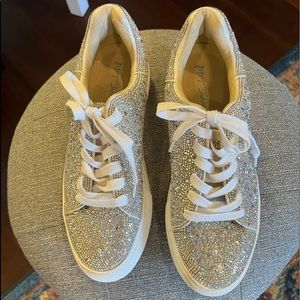 Betsy Johnson sneakers Bling never worn size 11